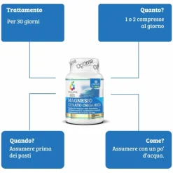 Optima Naturals Magnesio Citrato 60 Compresse
