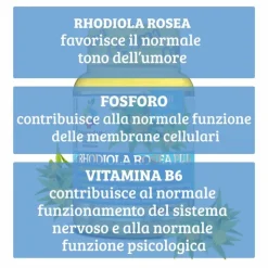 Optima Naturals Rhodiola Rosea Plus Integratore Ricostituente 60 Compresse