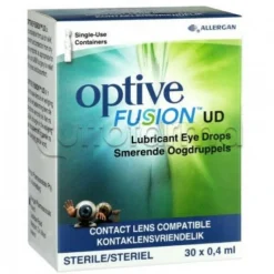 Optive Fusion UD Collirio Monodose Lubrificante per Occhi Secchi 30 Flaconcini 0,4ml