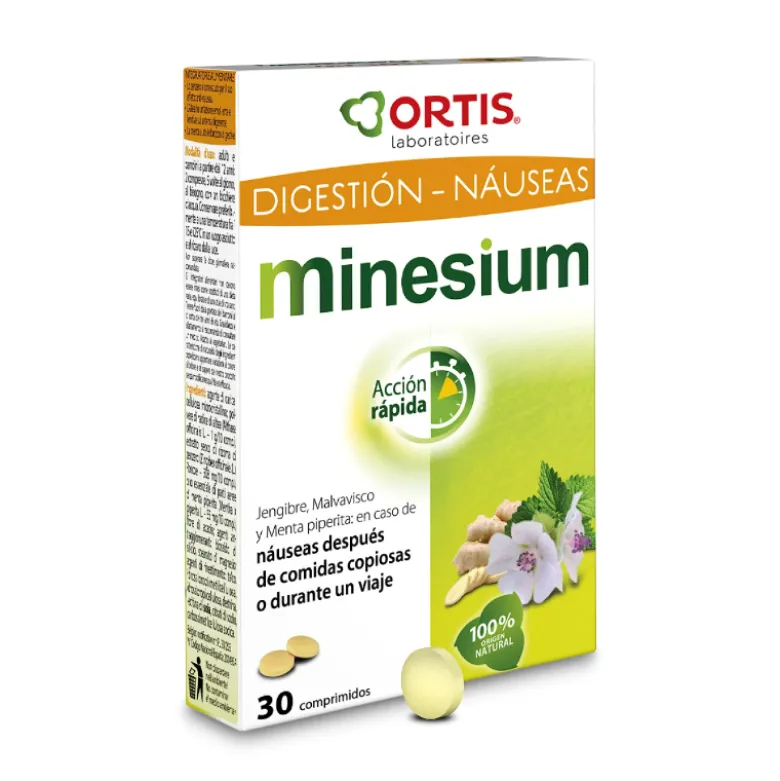 Ortis Minesium Integratore per Digestione e Nausea 30 Compresse