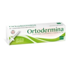 Ortodermina Crema al 5% per Dolore e Prurito 3 g, 10 g, 30 g
