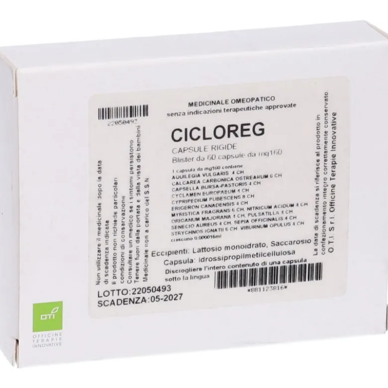 Oti Cicloreg Composto Rimedio Omeopatico 60 Capsule
