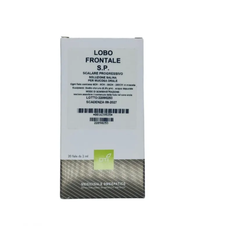 OTI Lobo Frontale Rimedio Omeopatico Scalare Progressivo 20 Fiale Soluzione Fisiologica