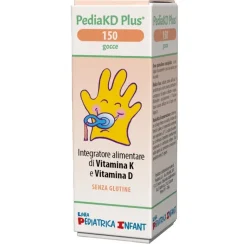 Pediakd Plus 150 integratore vitamina D e K per ossa e immunità 5 ml
