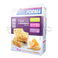 Pesoforma Barretta Cereali e Arancia Sostituto Pasto 12 Pezzi per 6 Pasti