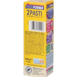 Pesoforma Barrette 2 Pasti Completi Gusto Caramello Crispy 2 Pezzi