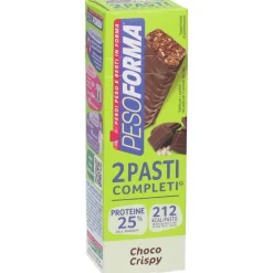 Pesoforma Barrette 2 Pasti Completi Gusto Choco Crispy 2 Pezzi