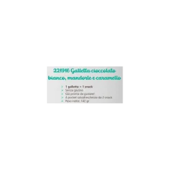 Pesoforma Gallette Cioccolato Bianco Mandorle e Caramello 4 Pocket da 2 Pezzi