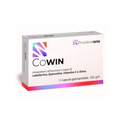 Pharmawin Cowin Integratore per Difese Immunitarie con Lattoferrina e Quercetina 30 Capsule