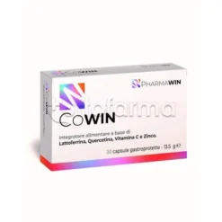 Pharmawin Cowin Integratore per Difese Immunitarie con Lattoferrina e Quercetina 30 Capsule