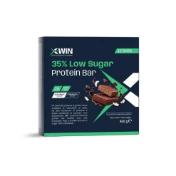 Pharmawin X-Win 35% Low Sugar Protein Bar Barretta Cocco 12 Pezzi