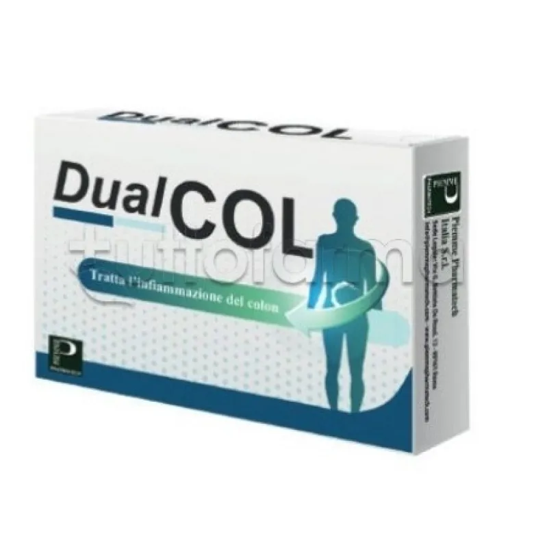 Piemme Pharmatech Dualcol Integratore per la Digestione 30 Compresse