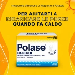 Polase Integratore di Magnesio e Potassio 60 Compresse Senza Zucchero