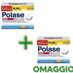 Polase Plus Magnesio e Potassio 1+1 Omaggio Integratore 48 Bustine