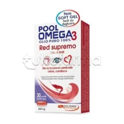 Pool Omega3 Red Supremo Integratore per Benessere Cuore 30 Capsule