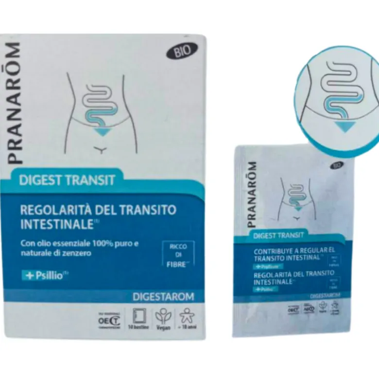 Pranarom Digest Transit Bio per Stitichezza 10 Bustine 6g