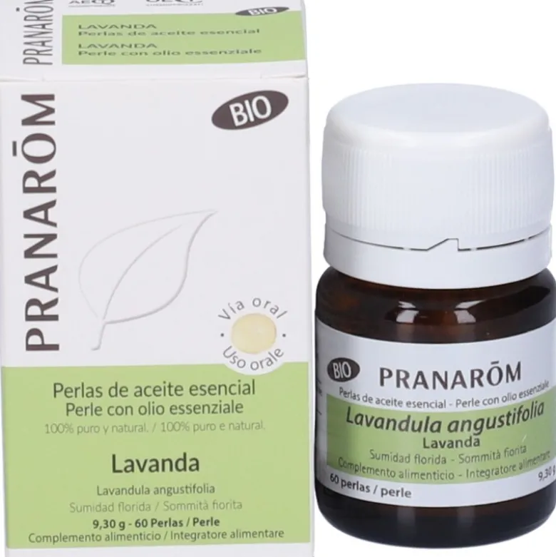 Pranarom Lavanda Biologico per Benessere Mentale 60 Perle