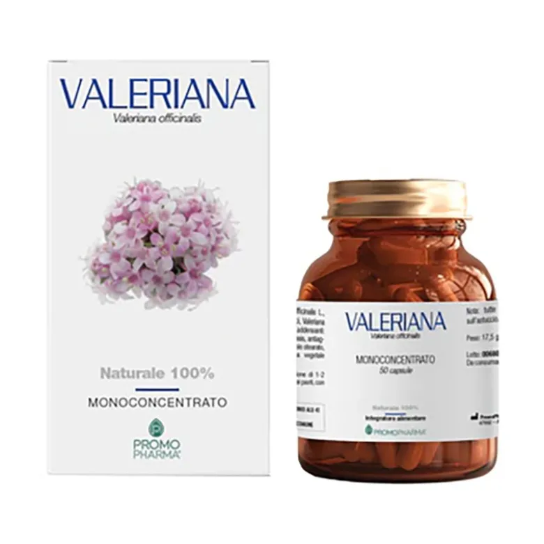 PromoPharma Valeriana per Sonno e Relax 50 Capsule