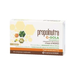 Propolnutra C Gola Balsamico con Propoli ed Echinacea 30 Compresse