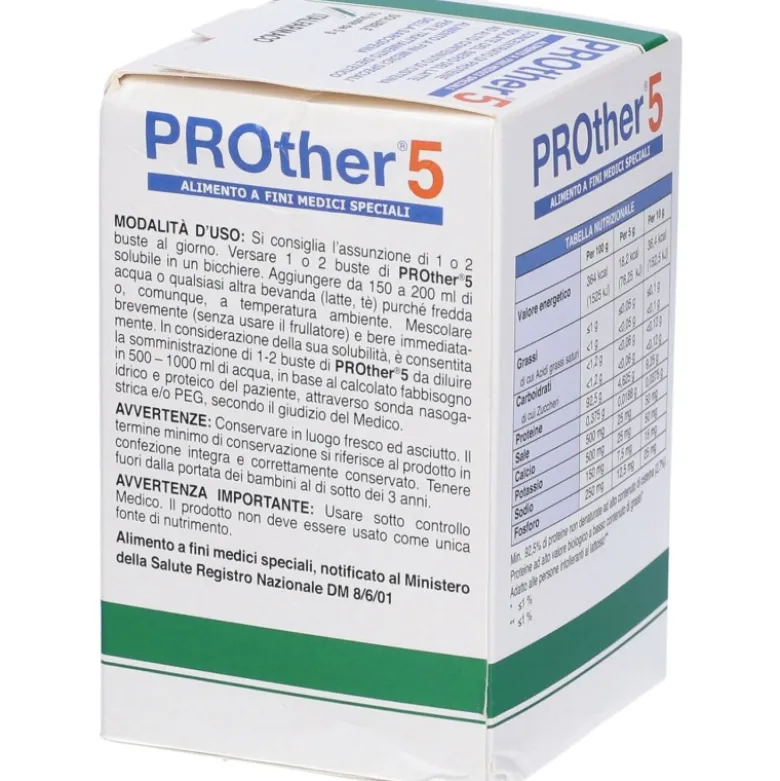 Prother 5 per Deficit Proteico e Glutatione 14 Bustine