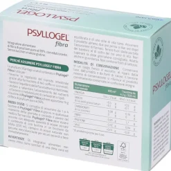 Psyllogel Fibra Gusto Arance Rosse con Semi di Psillio 20 Bustine per Regolarità Intestinale