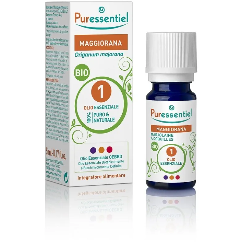 Puressentiel Maggiorana Olio Essenziale Bio per le Vie Respiratorie 5 ml