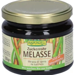 Rapunzel Melassa di Zucchero alla Canna dolcificante naturale ricco di minerali vasetto 300 g