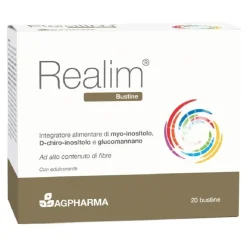 Realim Integratore glucomannano colesterolo e controllo del peso 20 bustine