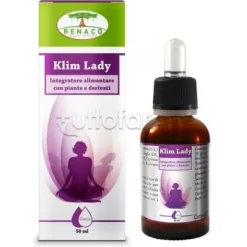Renaco Klim Lady Integratore per Ciclo Mestruale e Menopausa Gocce 50ml