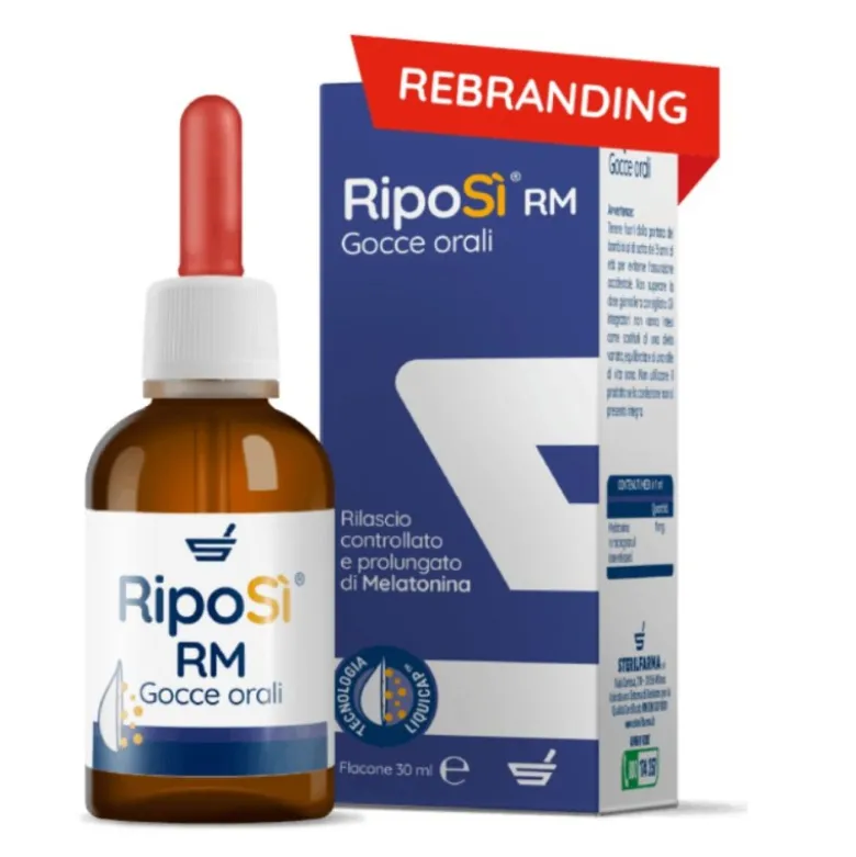 Riposì Rm Integratore per Sonno e Rilassamento Gocce Orali 30ml