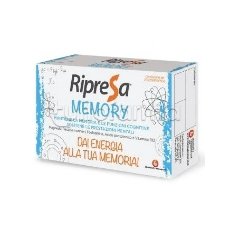 Ripresa Memory Integratore per Memoria e Concentrazione 20 Compresse