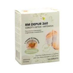 Rm Depur 360 Cerotti Piedi Artemisia + Tisane Erbe 14 Pezzi