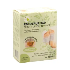 Rm Depur 360 Cerotti Piedi Te Verde + Tisane Erbe 14 Pezzi
