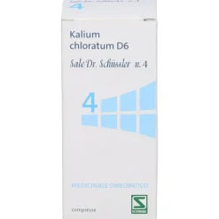 Sale Dr. Schüssler N. 4 Kalium Chloratum D6 Medicinale Omeopatico 200 Compresse