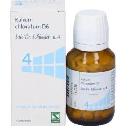 Sale Dr. Schüssler N. 4 Kalium Chloratum D6 Medicinale Omeopatico 200 Compresse
