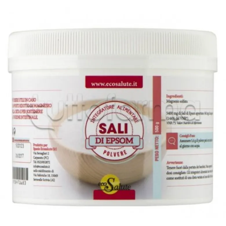 Sali Di Epsom Integratore Magnesio Depurativo Polvere 500g