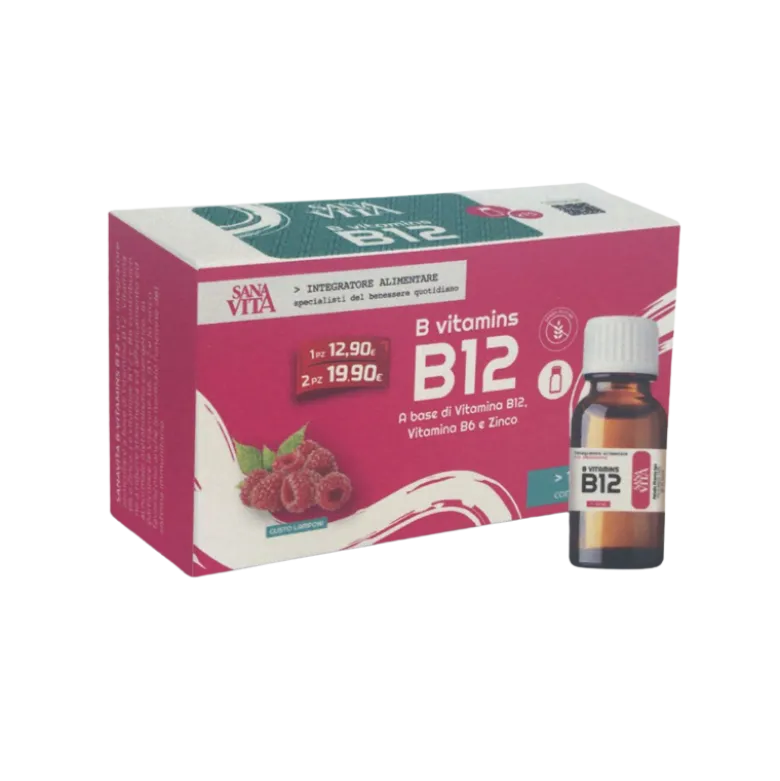 Sanavita B Vitamins B12 Equivalente Be-Total Advance 15 Flaconcini