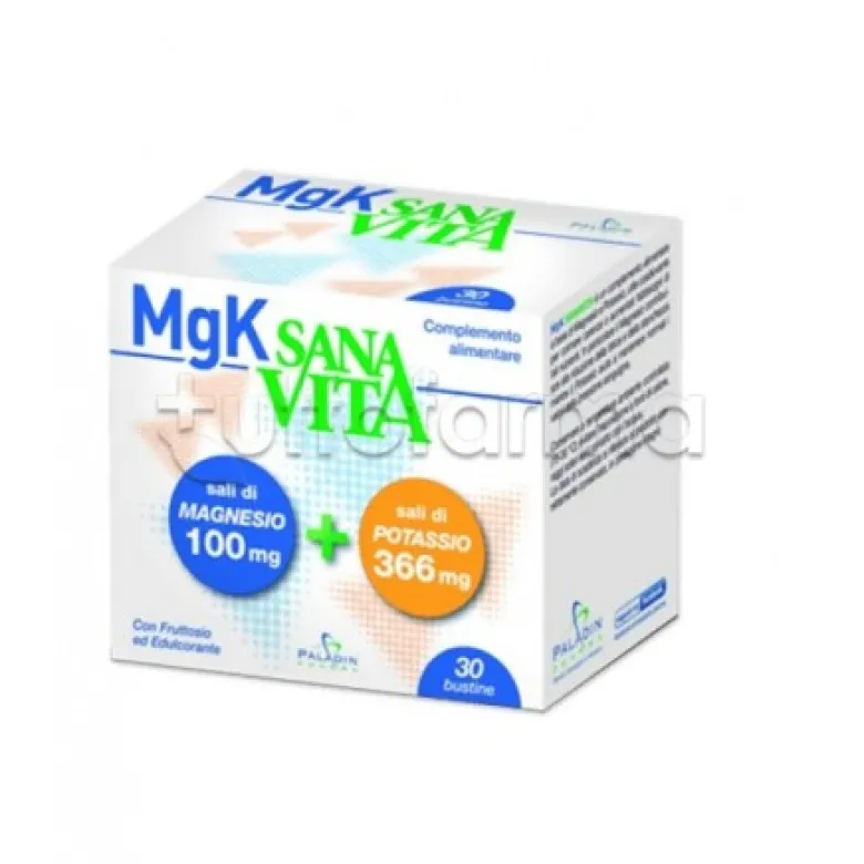 Sanavita MGK Integratore di Magnesio e Potassio 30 Buste