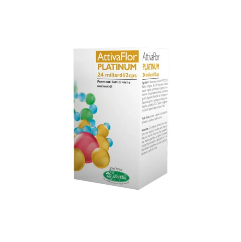 Sangalli Attivaflor Platinum Integratore per Intestino 20 Capsule