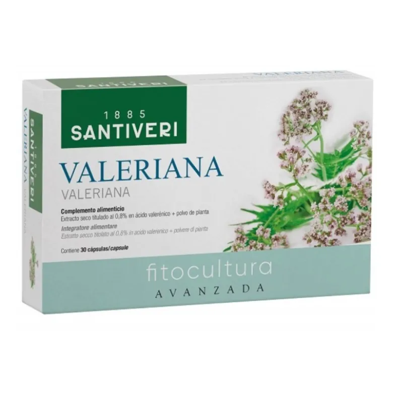 Santiveri Valeriana Integratore per Rilassamento e Sonno 30 Capsule