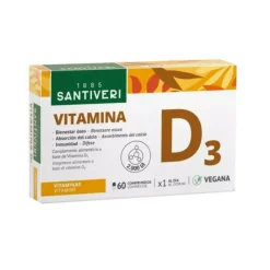 Santiveri Vitamina D3 2000 UI Integratore Vegetale 60 Compresse