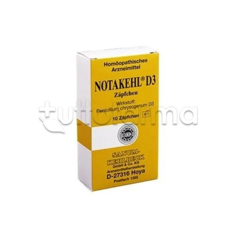 Sanum Notakehl D3 Rimedio Omeopatico 10 Supposte