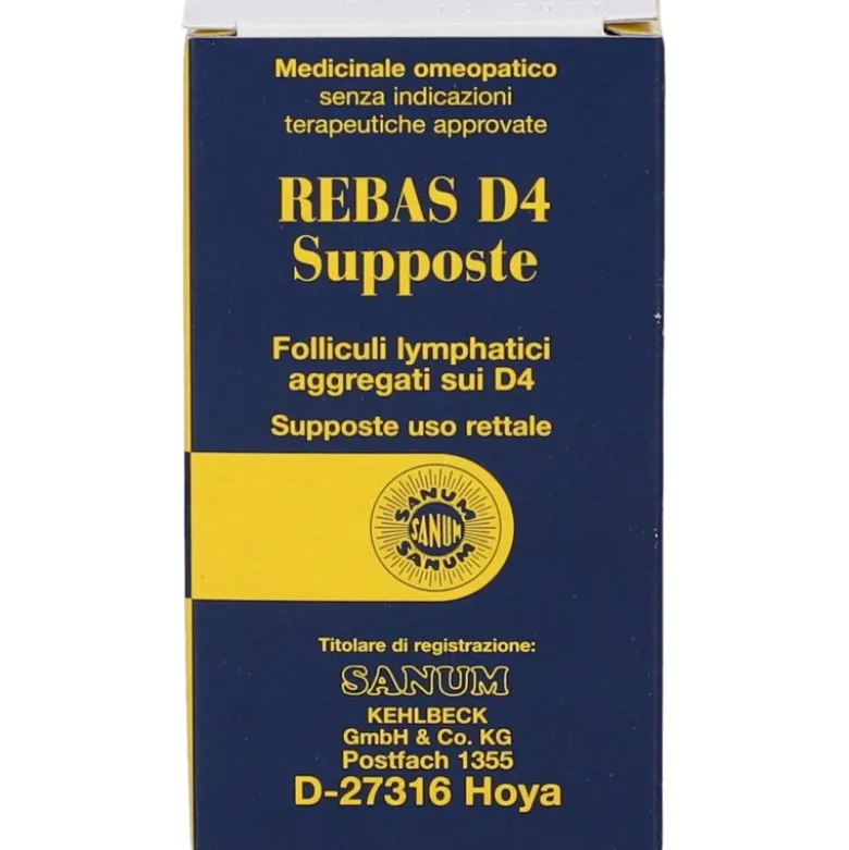 Sanum Rebas D4 Rimedio Omeopatico 10 Supposte