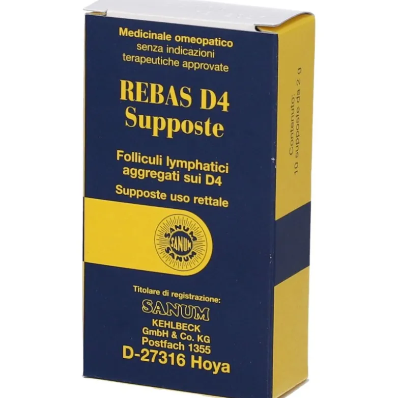 Sanum Rebas D4 Rimedio Omeopatico 10 Supposte