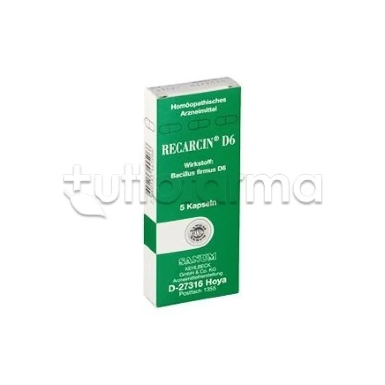 Sanum Recarcin D6 Rimedio Omeopatico 5 Capsule
