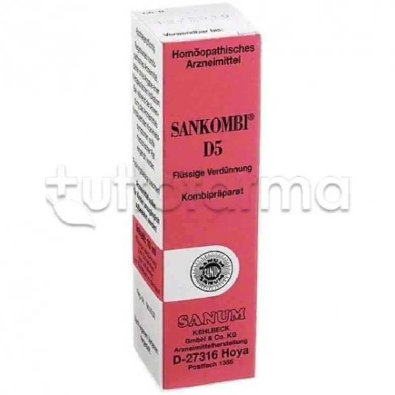Sanum Sankombi D5 Gocce Per Adenoidi e Tonsilliti 10 ml