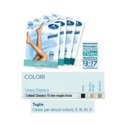 Sauber Collant 70 Denari Maglia Liscia per Circolazione 70 Denari