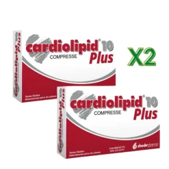 Shedir Cardiolipid 10 Plus Integratore per Colesterolo 30 Compresse - 2 Confezioni