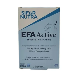Sifar Nutra Efa Active Integratori Omega 3 30 Capsule