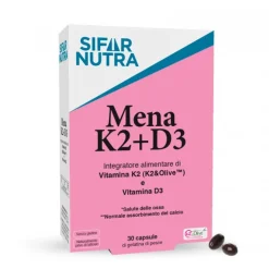Sifar Nutra Mena K2 + D3 Integratore per Ossa e Muscoli 30 Capsule
